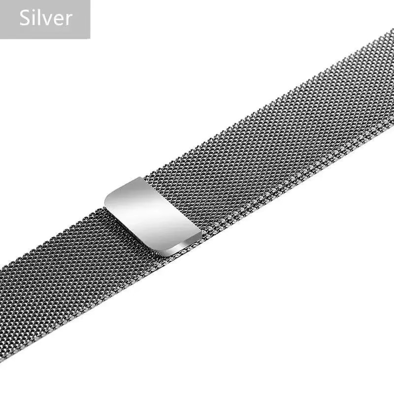RWBANDS Uhrenarmband Milanaise, Edelstahl, Silber, Unisex - Bild 2