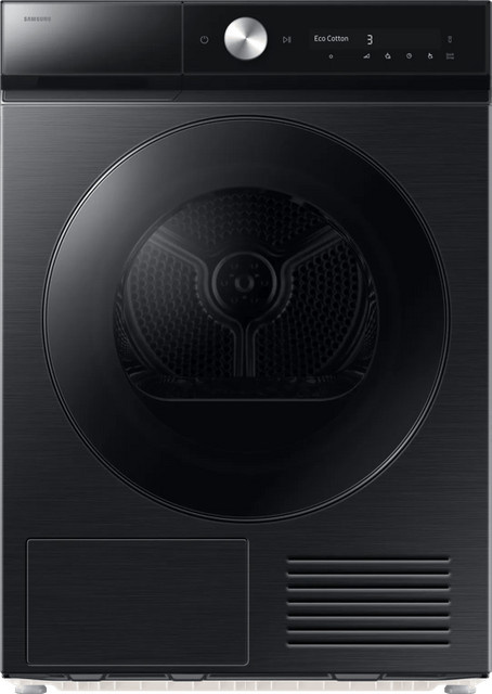 Samsung Bespoke Silent Dry DV90DB8845GBU3 Wäschetrockner Frontlader Schwarz 9,0 kg - Bild 1