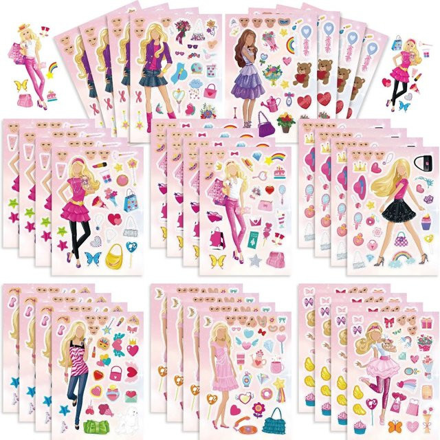 Bandai Prinzessin Gesichts-Puzzle-Aufkleber, Lernspielzeug - Bild 1