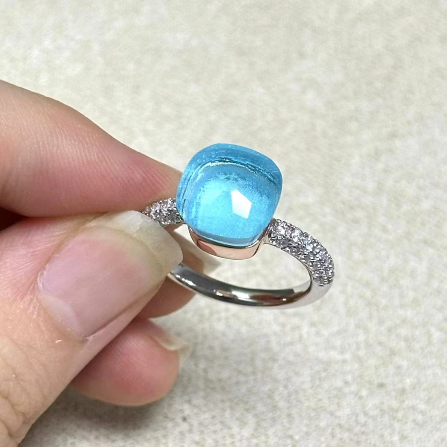 KAISQJEW Ring 925 Silber und Roségold, Zirkon, Kristall, Damen - Bild 2
