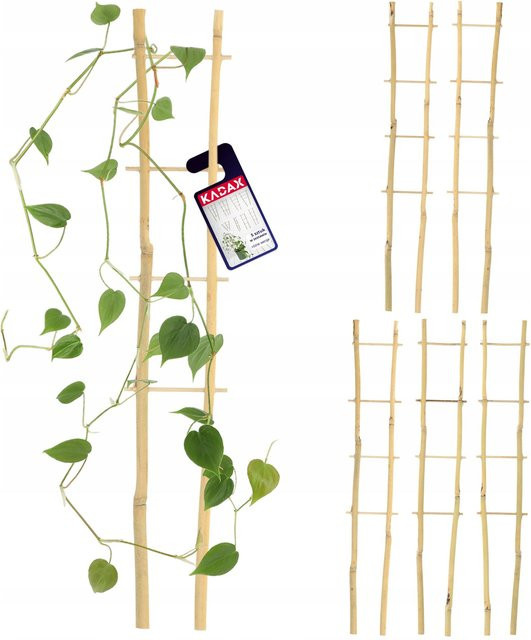 KADAX Pergola Stütze Leiter aus Bambus, 5 Stück, Höhe: 38 cm - Bild 1