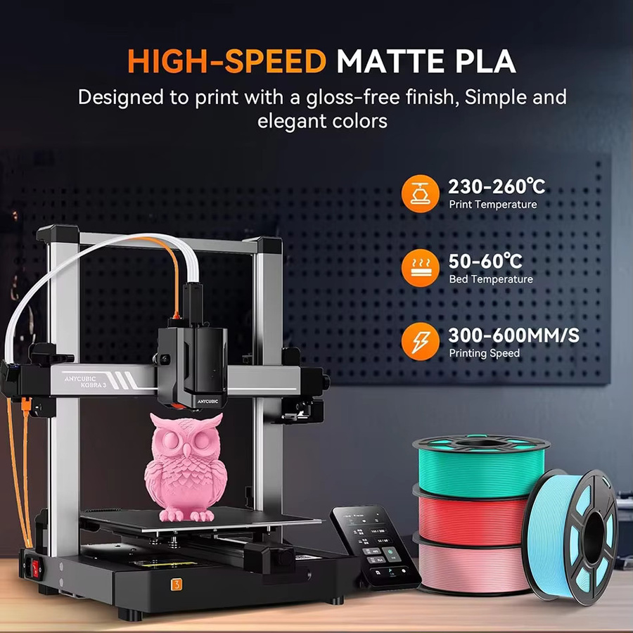 JAYO 3D-Druckerfilament Matt-PLA für FDM-Drucker, 1,75 mm, 8 Rollen - Bild 4