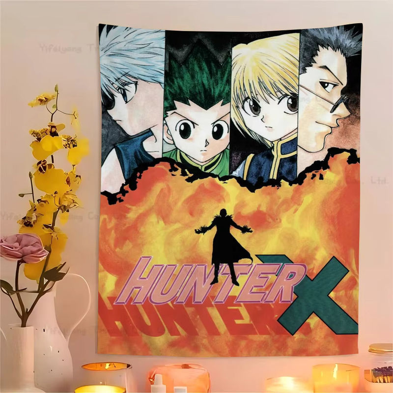 Hunter X Hunter Anime Wandteppich Japanischer Wandbehang als Kunstdruck zur Heimdekoration - Bild 6