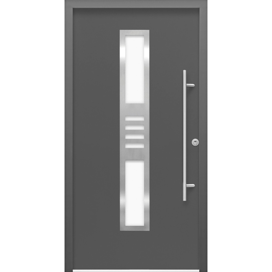 Splendoor Sicherheits-Haustür Thermospace Köln Prime RC2 Komfort in Anthrazit mit Glaseinsatz, B: 100 cm, H: 210 cm, Rechtsöffnung - Bild 2