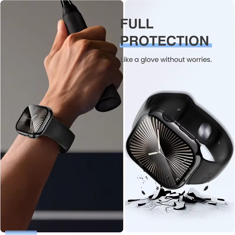 Displayschutzfolie für Apple Watch, Gehärtetes Glas, Unisex - Bild 4