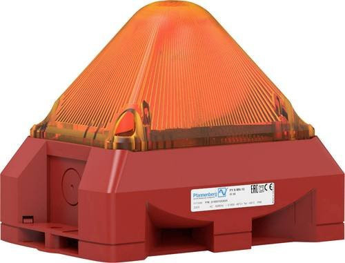 Pfannenberg Optisch-akustischer Signalgeber PY X-MA-10 10-57VDC in Orange RAL3000 mit 100 dB - Bild 1