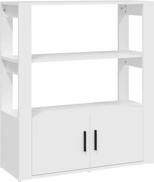 vidaXL Sideboard Weiß aus Holzwerkstoff, B/T/H: 80 x 30 x 90 cm - Bild 1