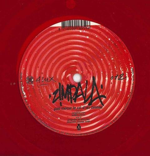Zimpala - Pas Meme Le Cri D'un Oiseau, 12-Zoll Vinyl LP, 4LUX, Elektronik, Rot - Bild 1