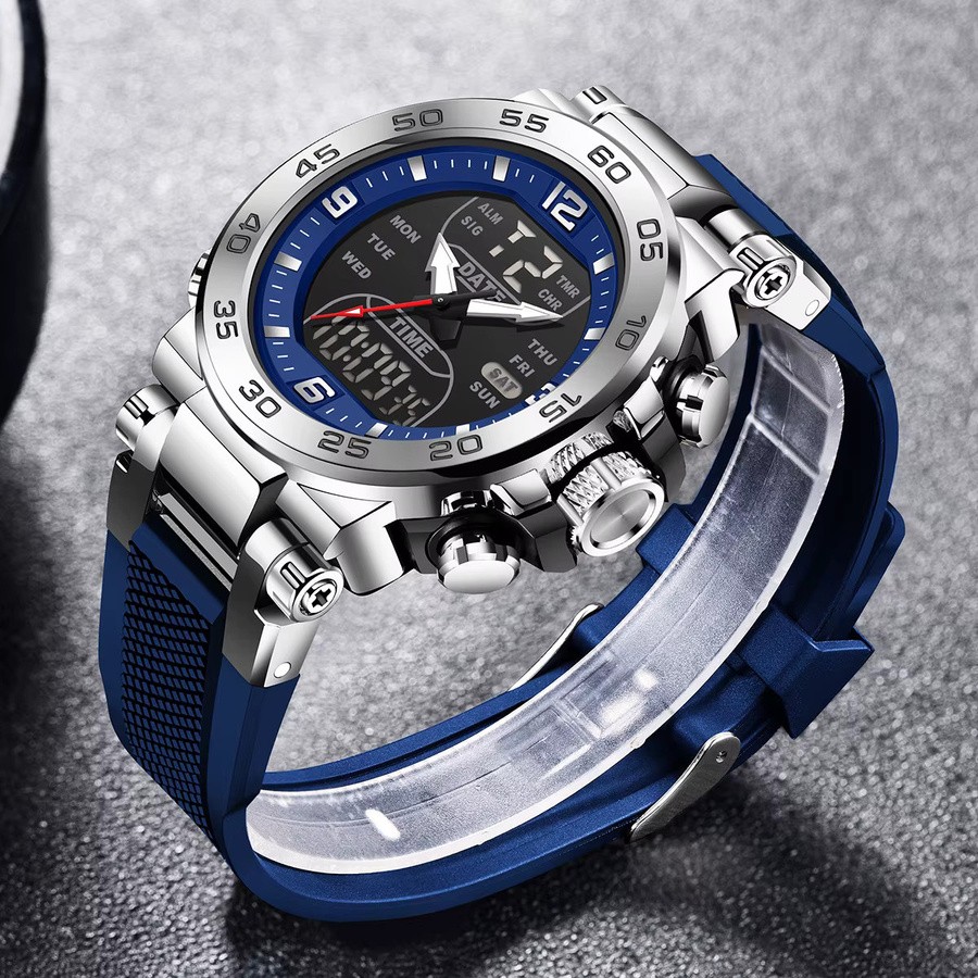 FOXBOX Armbanduhr, Chronograph, Quarz, Silikon, Herren - Bild 3