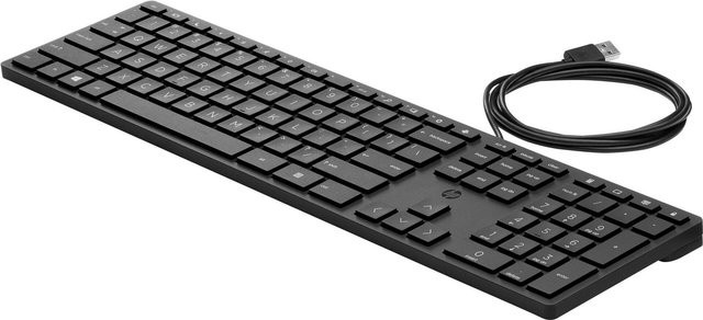 HP Desktop 320K Tastatur in Schwarz mit Pan-Nordic Layout für HP 34 Elite Mobile Thin Client mt645 G7 und Pro Mobile Thin Client mt440 G3 - Bild 1