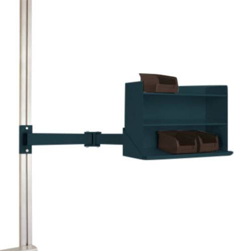 Manuflex LZ3901.7016 ESD Sichtboxen-Regal in Anthrazit RAL 7016, B/T/H: 43,0 x 15,5 x 31,0 cm - Bild 1