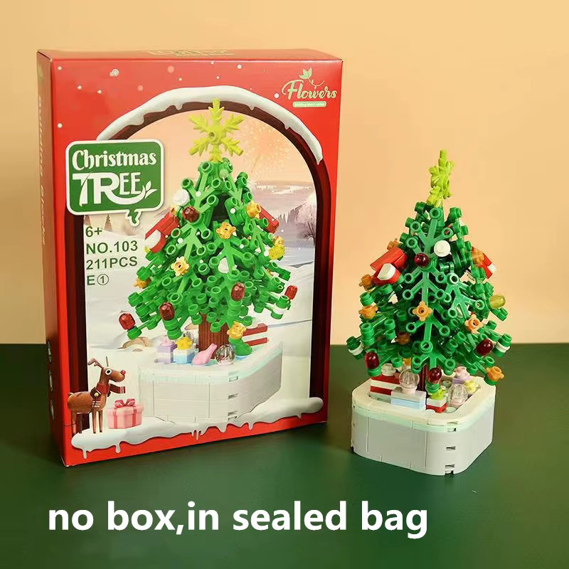 LMKJ Weihnachtsbaum Bausteine Set, Topfpflanze, 211 Teile, ab 6 Jahren - Bild 2