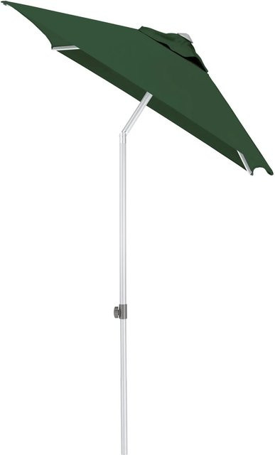 Kettler Marktschirm Easy Push in Grün mit silbernem Aluminiumgestell, UV 50+ Schutz, B/T/H: 210 x 150 x 250 cm - Bild 1