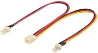goobay Y-Kabel 3Pin Buchse auf 2x 3Pin Stecker, mehrfarbig - Bild 1