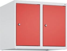 C+P Aufsatzschrank 7035/3020 mit Zylinderschloss und 2 Abteilen, Farbe: Verkehrsrot, B/T/H: 50 x 60 x 50 cm - Bild 1
