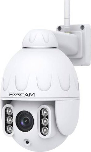 Foscam SD4 4 MP Dual-Band WLAN PTZ Dome Überwachungskamera in Weiß mit 4-fach optischem Zoom - Bild 1