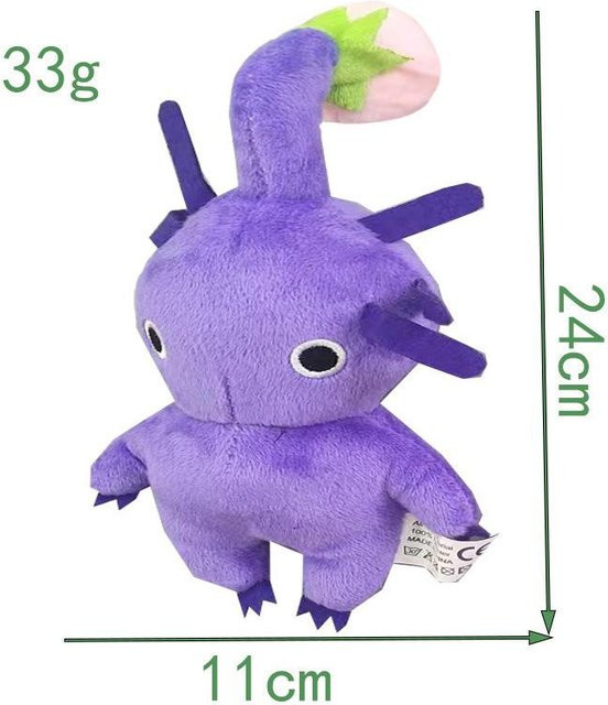 Yiran toy Pikmin 4 Eis-Pikmins Fels-Pikmins Kuscheltiere, Plüsch, Blau, Lila - Bild 1