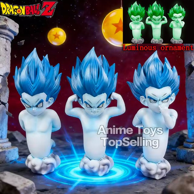 Bandai Dragon Ball Z Anime Figur Gotenks Nachtleuchtende PVC Statue, Höhe: 14,5 cm - Bild 1
