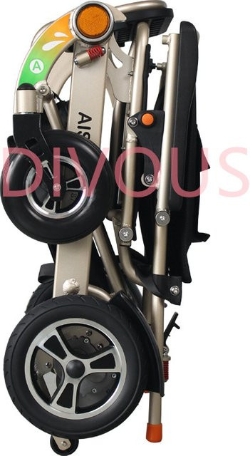 DIVOUS Elektrorollstuhl für Erwachsene und Senioren, faltbarer All-Terrain-Rollstuhl in Silber - Bild 1