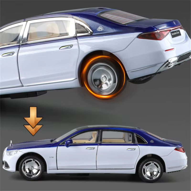 MAKEDA Maybach S680 Modellauto, Metall, Maßstab 1:22, mit Licht und Sound - Bild 4