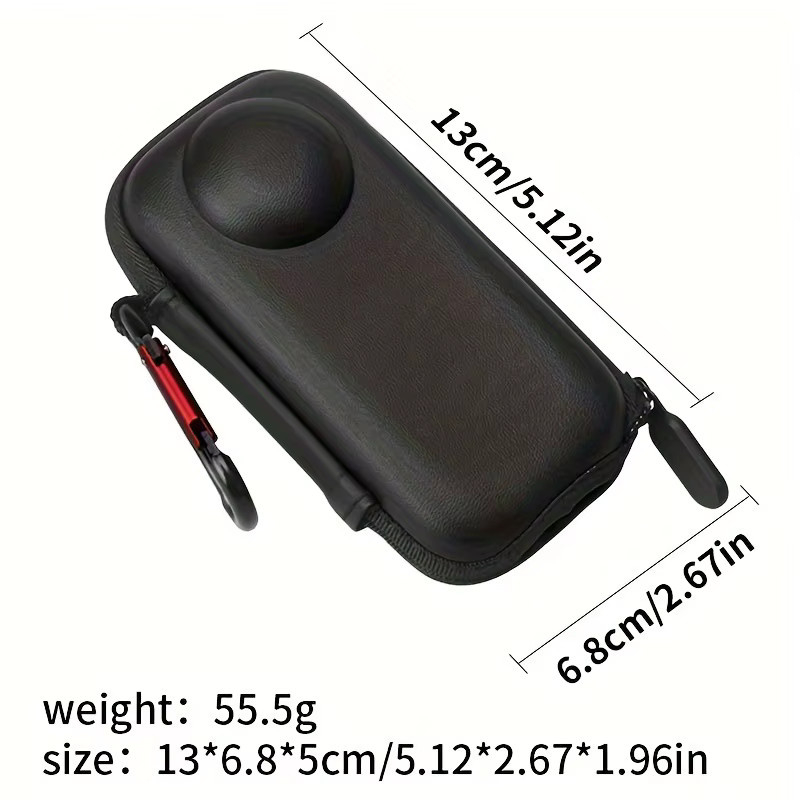 Shadow Stone Mini-Aufbewahrungstasche für Insta360 X3, Anti-Drop Schutztasche in Schwarz - Bild 4