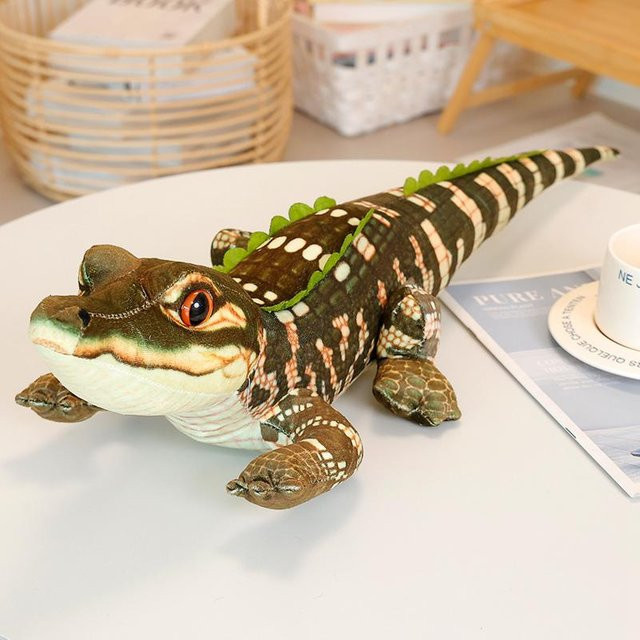 Yiran toy Alligator-Stofftier, Braun, ab 3 Jahre - Bild 1