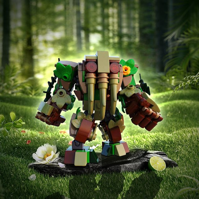 Malveled Man-Thing Ted Bausteine, Modell Ziegel Set, Fantasy - Bild 1