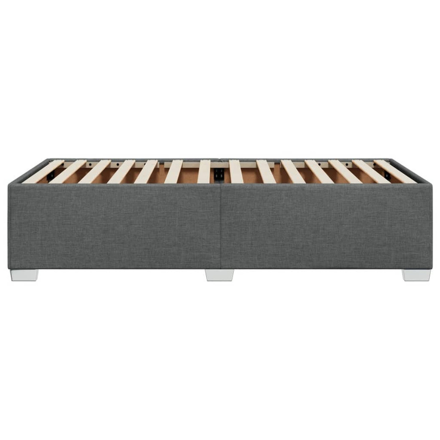 vidaXL Bettgestell gepolstert in Grau, B/T/H: 90 x 200 cm - Bild 4