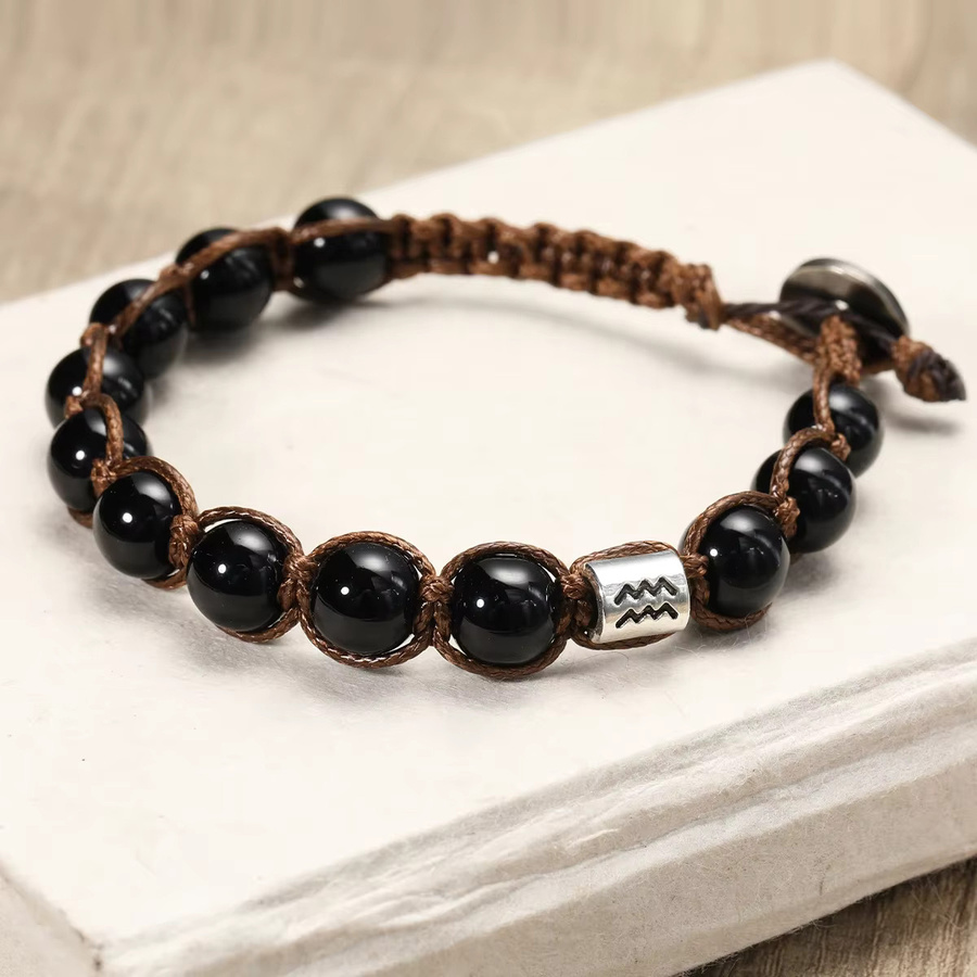 SANSWL Armband, Obsidian, Schwarz, Herren - Bild 2