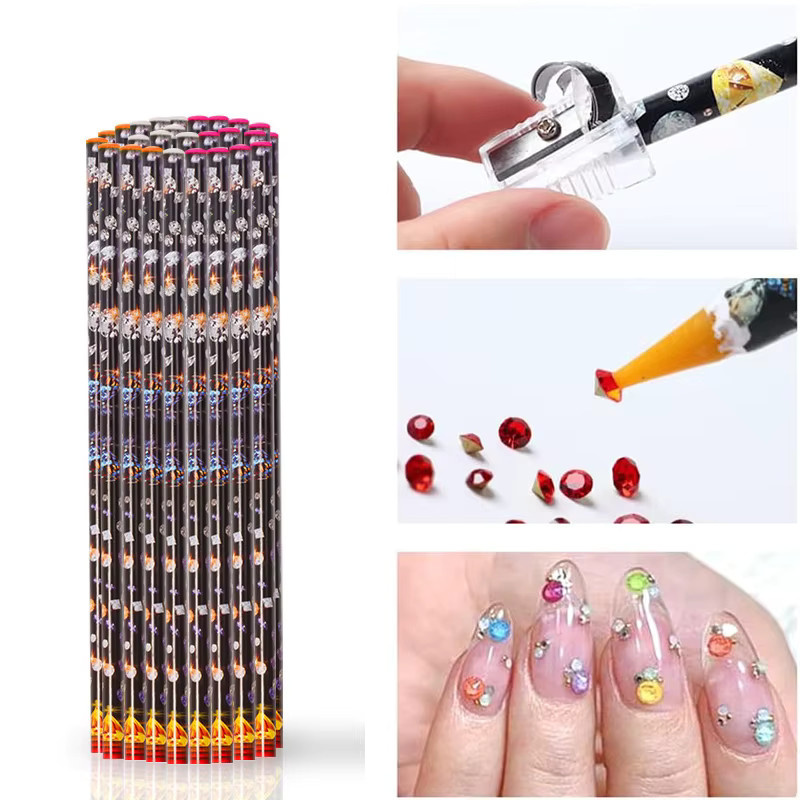 JEARLYU Nail Art Doppelkopf-Dotting-Stift, 3 Stück, Weiß - Bild 2