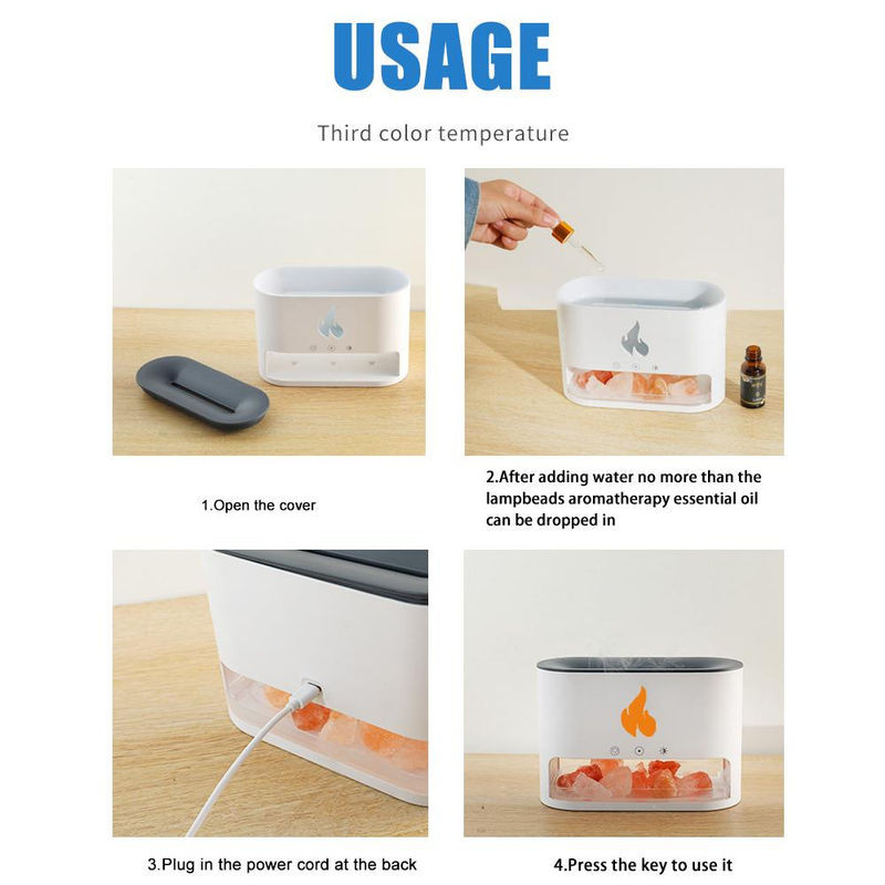 TOMTOP JMS Aromatherapie-Diffusor für ätherische Öle, 250 ml, USB-betrieben, mit Nachtlicht und automatischer Abschaltung, Schwarz - Bild 1