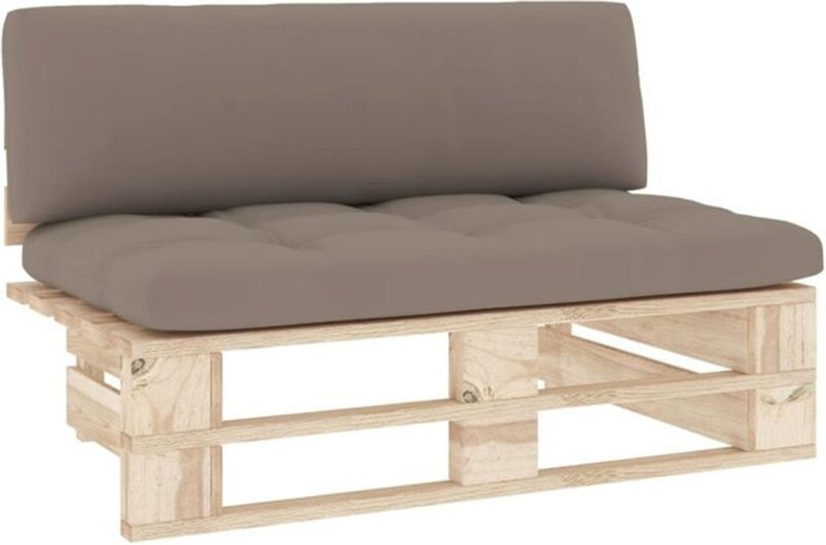 vidaxl Outdoor-Mittelsofa aus imprägniertem Kiefernholz - Bild 1