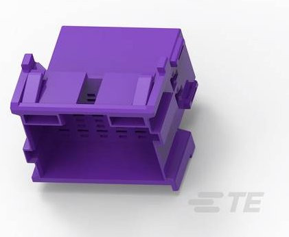 TE Connectivity Leiterplattensteckverbinder Polzahl 18, Rastermaß 5mm, Farbe: Lila, 4-967629-1 - Bild 1