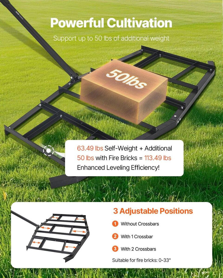 Buying Solutions MB Ziehstriegel 84 aus Stahl für ATV und UTV zur Schotterplanung - Bild 5