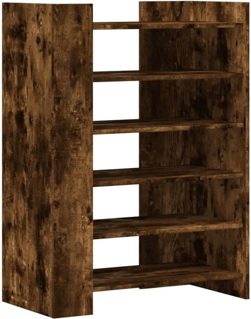 vidaXL Schuhschrank aus Holzwerkstoff in Räuchereiche, Farbe Braun, B/T/H: 74,5 x 37,5 x 100 cm - Bild 1