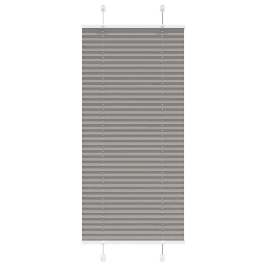 vidaXL Plissee Anthrazit semi-transparent aus Polyester B: 60 cm, H: 150 cm - Bild 2