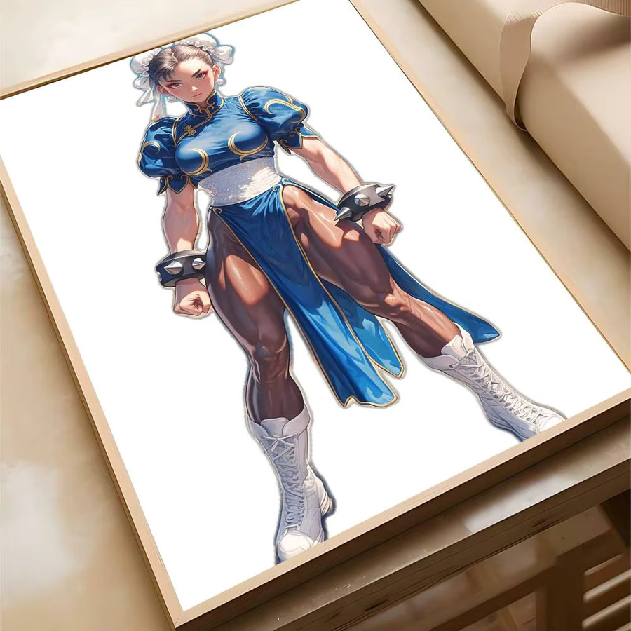 Street Fighter ChunLi Poster von Kayou als selbstklebender und wasserfester Papieraufkleber in Mehrfarbig für deine Wanddekoration - Bild 5