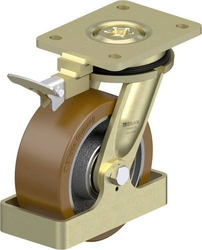 Blickle Schwerlast-Lenkrolle LS-GB 152K-RI4-FS in Silber mit 150 mm Rad-Durchmesser und 950 kg Tragfähigkeit - Bild 1