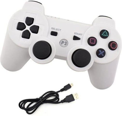 Sony DualShock 3 PlayStation 3 Controller kabellos mit Doppelvibration und 6 Achsen in Weiß - Bild 1
