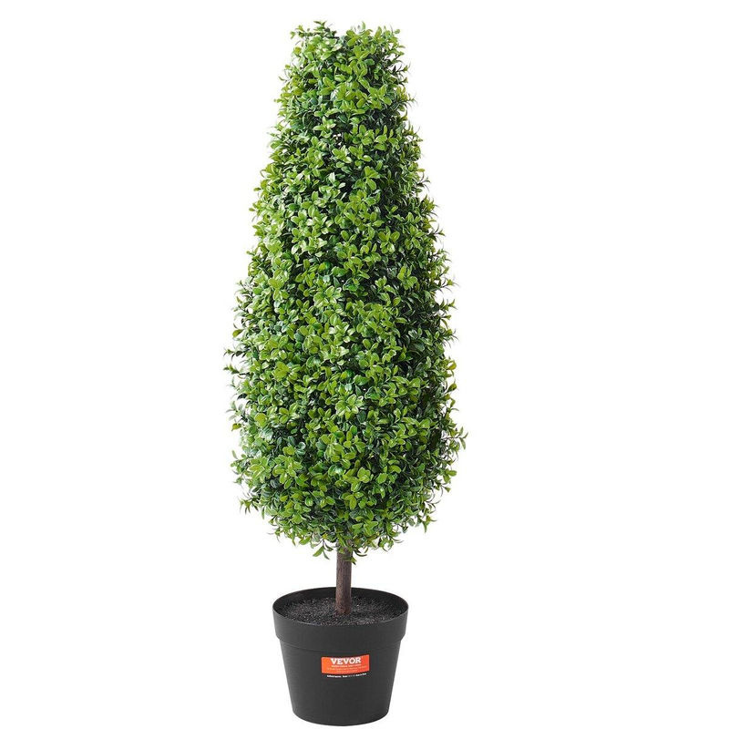 2er-Pack Künstlicher Buchsbaum Formschnittbaum von Buying Solutions, MB in Grün, Topfpflanze aus Kunststoff und Metall, Höhe: 91,4 cm - Bild 4