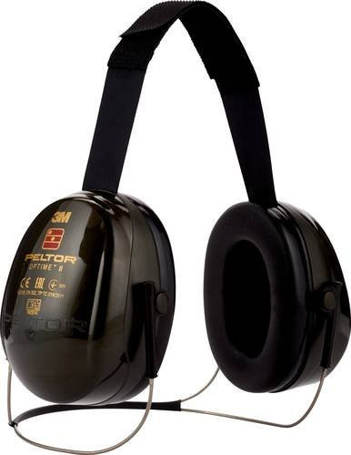 3M Peltor Optime II H520B Kapselgehörschutz mit Nackenbügel in Grün/Schwarz mit 31 dB Dämmung nach EN 352 - Bild 1
