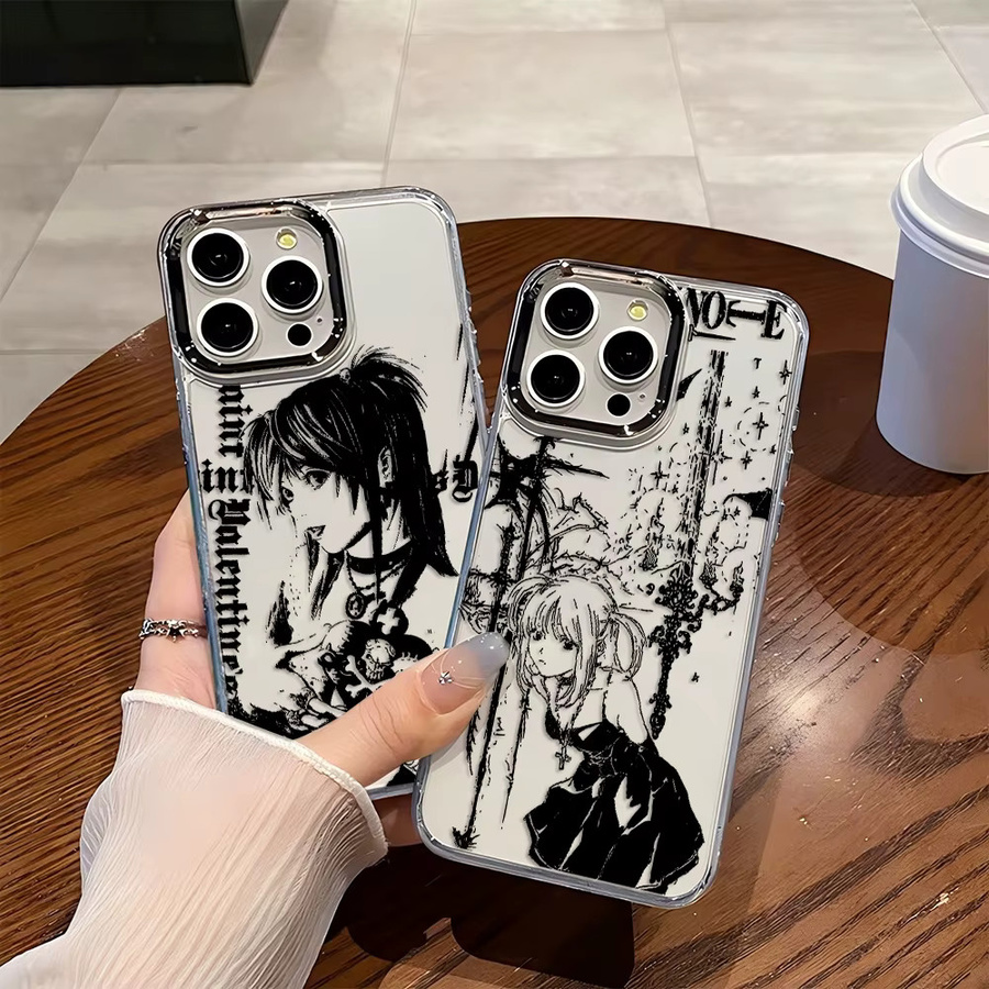 Luxus Clmj Death Note Misa Handyhülle für Samsung Galaxy A56 A36 A26 A06 A55 A35 A16 A54 A34 A25 A24 A15 A05 A73 A53 A33 4G 5G in Transparent - Bild 4