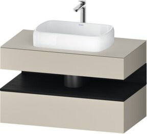 Duravit Waschtischunterschrank Qatego in Weiß, B/T/H: 100 x 55 x 60 cm - Bild 1