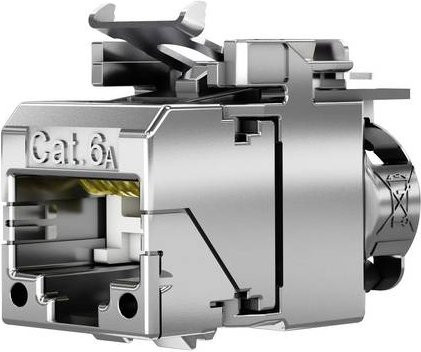 Telegärtner AMJ-SL Modul CAT 6a in Silber, 12 Stück - Bild 1