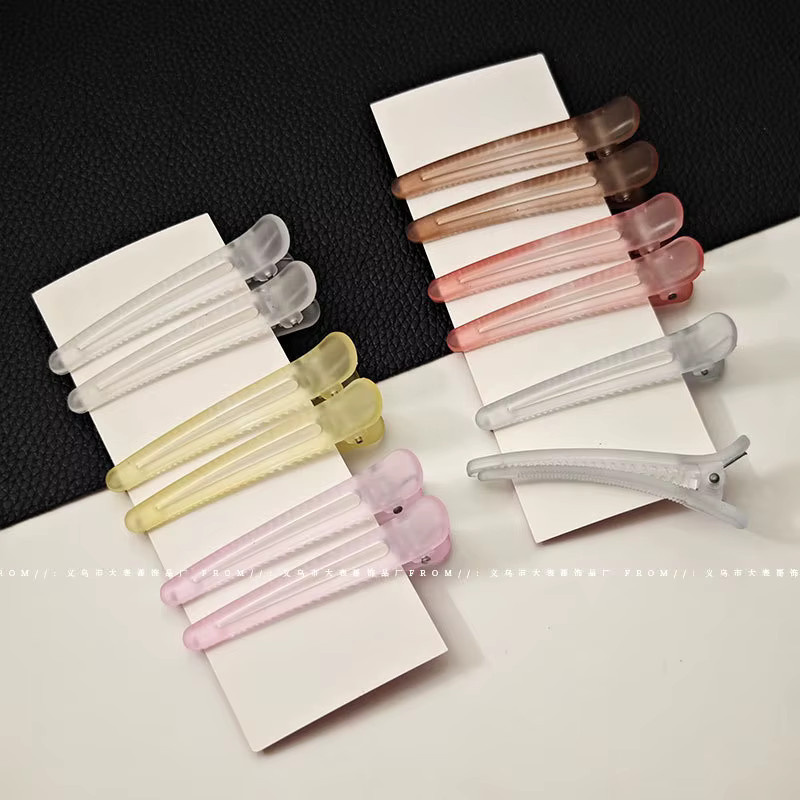 Entenschnabel-Clip, transparenter Haarnadel, gefrostet, Unisex - Bild 2