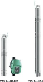 Wilo Unterwassermotorpumpe Sub TWU 3-0304-HS-I mit 1,5 kW und Rp 1 - Bild 1