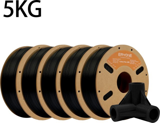 Eryone ABS-CF Filament für FDM 3D-Druck, Schwarz, 1,75 mm, 5 kg - Bild 1