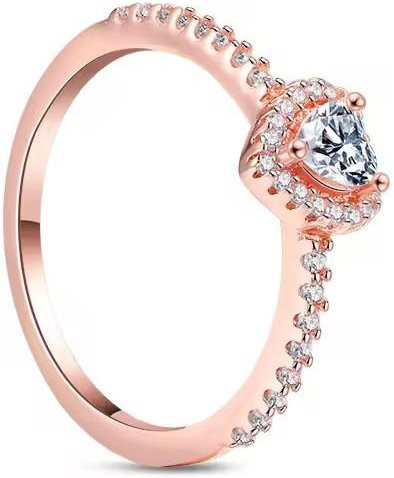 Ring 925 Silber, Zirkonia, Herzförmig, Damen - Bild 1