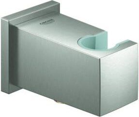 Grohe Wandanschlussbogen Euphoria Cube supersteel in Chrom mit Wandbrausehalter DN 15 - Bild 1