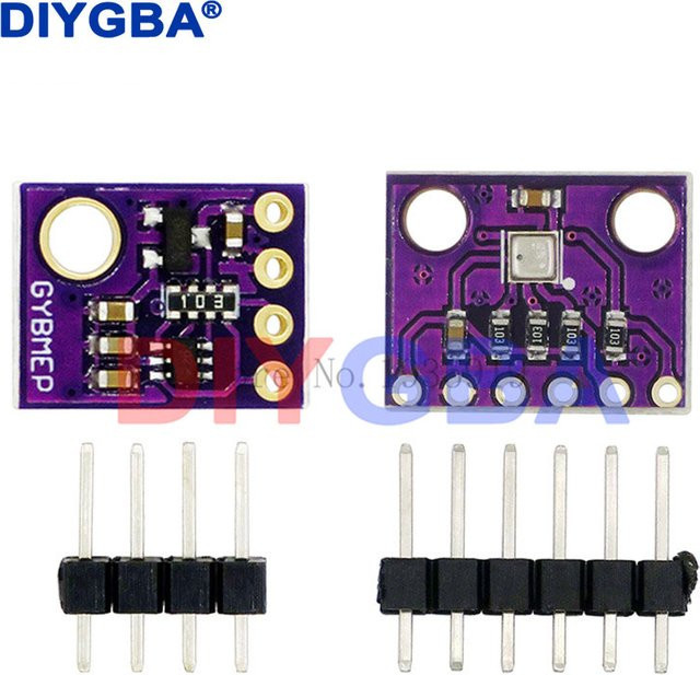DNIGEF BME280 Digitalsensor für Temperatur, Luftfeuchtigkeit und Luftdruck, GY-BME280 Modul mit I2C und SPI Schnittstellen, Farbe: Purple - Bild 1